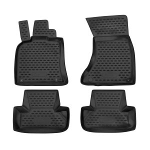 Audi Q5 Floor Mats - Omac - Rubber TPE - Black - '09-'17 Audi Q5 Floor Mats - Omac - Rubber TPE - Black - '09-'17